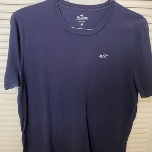 Hollister t shirt (large/navy blue)